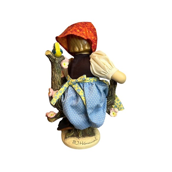 M J Hummel Boy Girl Porcelain Dolls Sitting Apple Tree Large Collectible Set - Picture 5 of 6